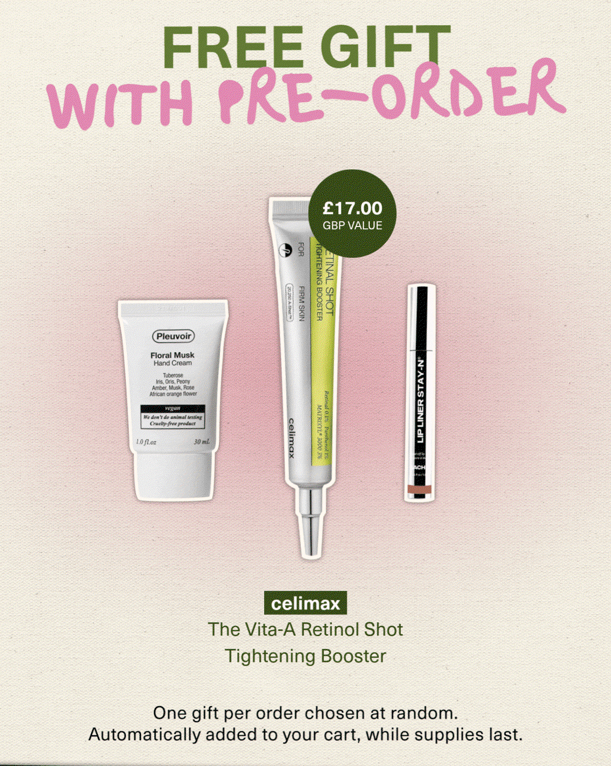 FREE GIFT WITH PRE-ORDER
