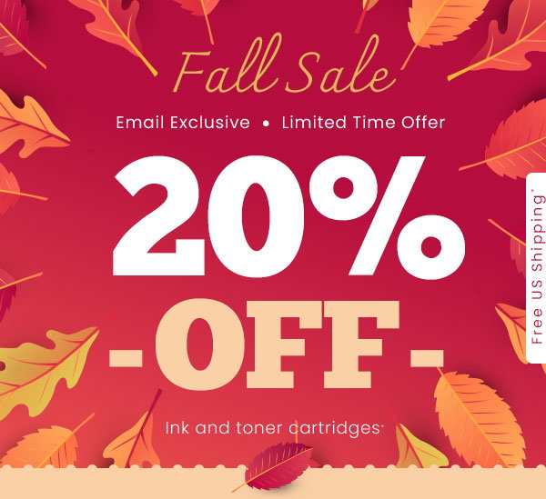 Save 20% Off Printer Supplies