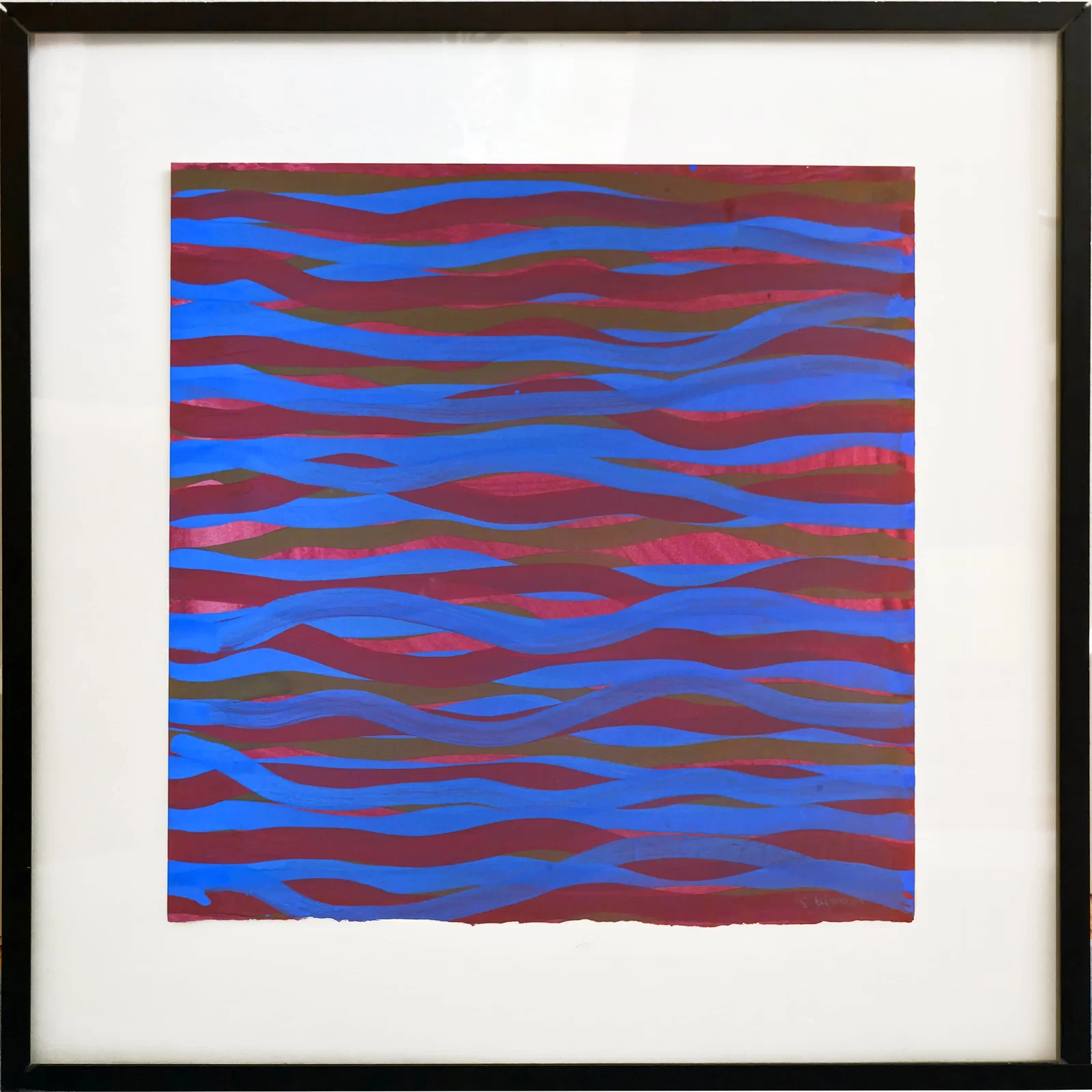 Sol LeWitt, Horizontal Brushstrokes (More or Less), 2003