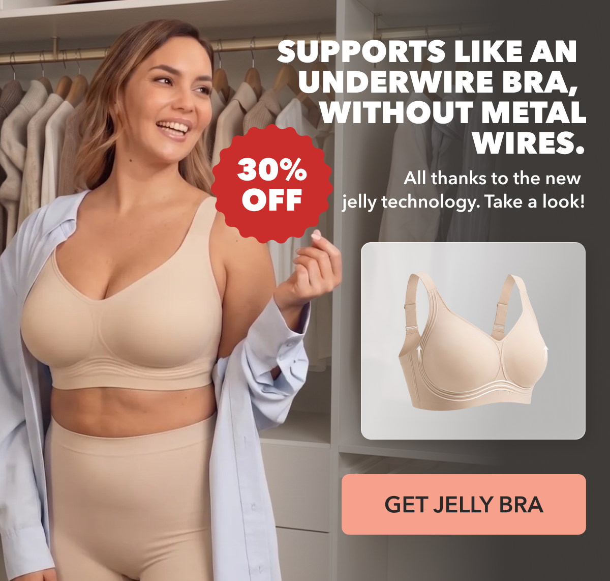 Shapermint Essentials Everyday Wireless Jelly Bra