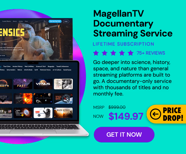 MagellanTV Documentary Streaming Service: Lifetime Subscription