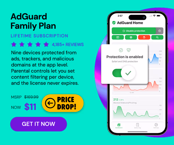 AdGuard Family Plan: Lifetime Subscription