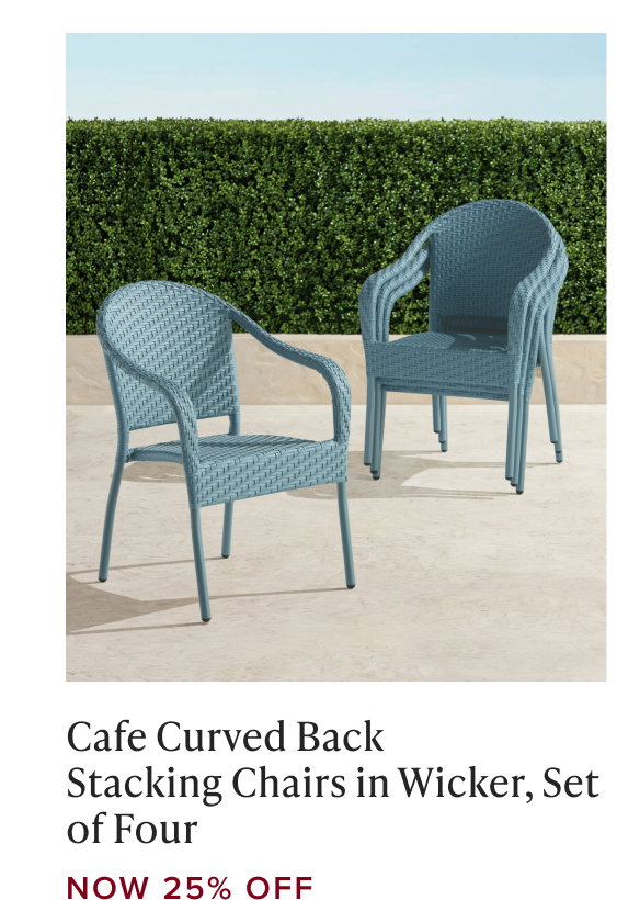 Shop 25% Off Cafe Curved Back Stacking Chairs