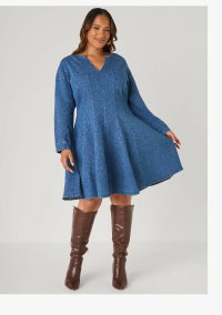 Denim A Line Dress