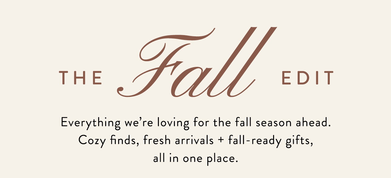 Shop the fall edit: 
