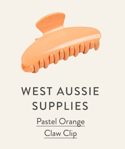 Pastel Orange Claw Clip 