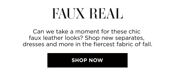 Faux Leather. Shop now