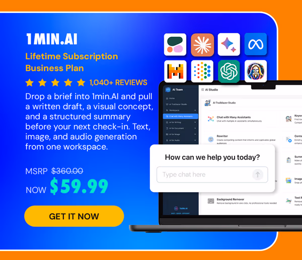 1minAI: Lifetime Subscription (Business Plan)
