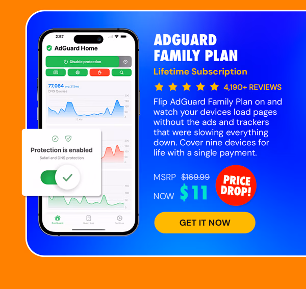 AdGuard Family Plan: Lifetime Subscription