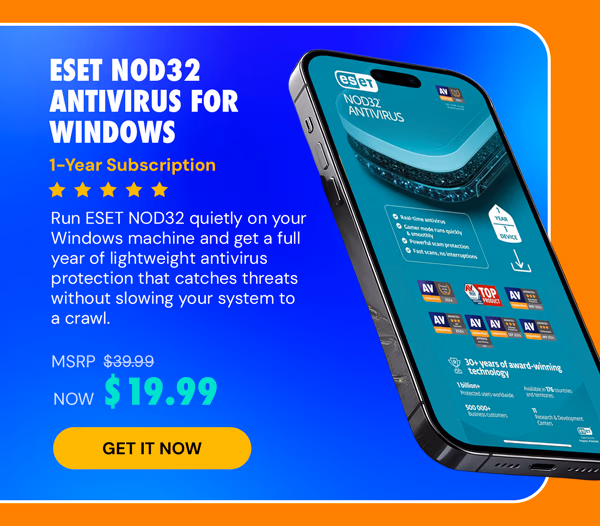 ESET NOD32 Antivirus for Windows (1-Year)