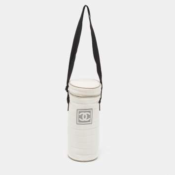 White Quilted Nylon Sport Line