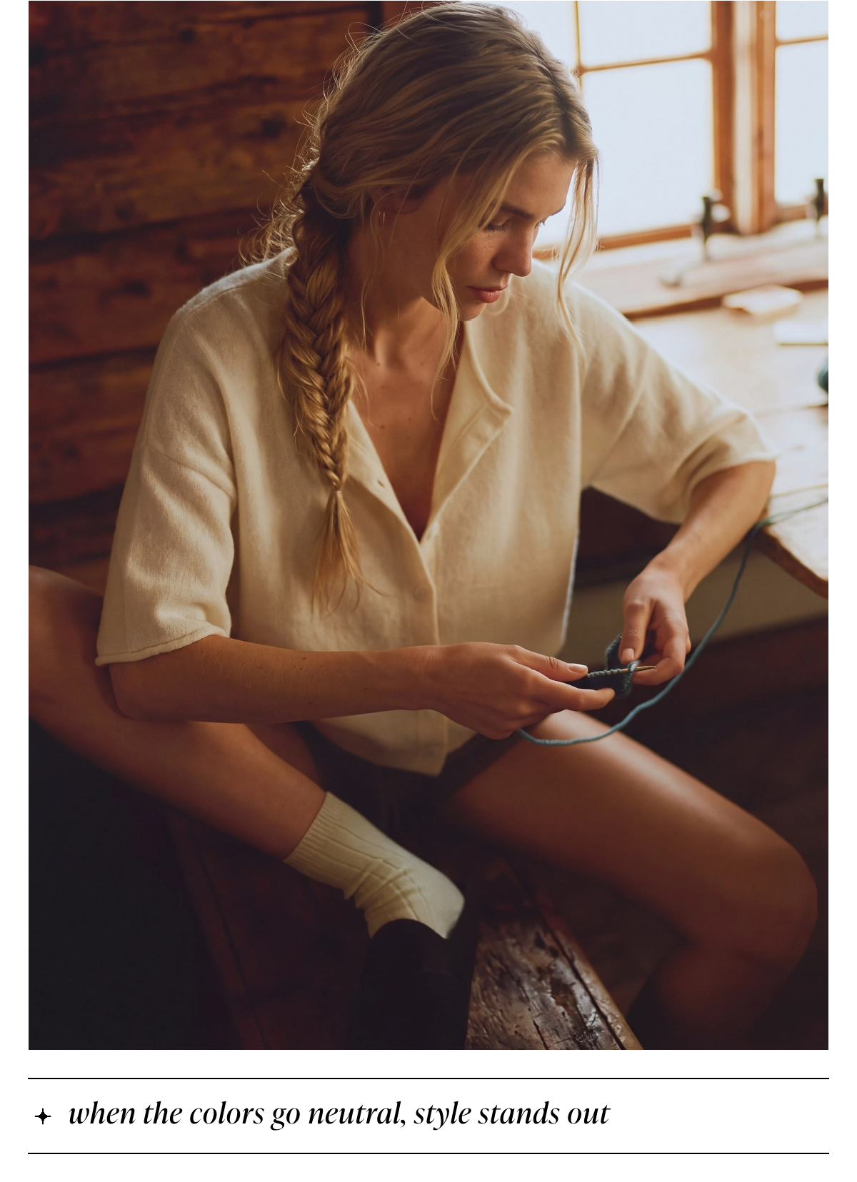 Brands We Love Elbow Sleeve Crew Neck Button Cardigan