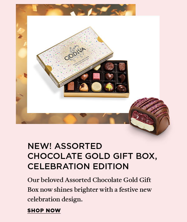Assorted Chocolate Gold Gift Box, Celebration Edition, 15pc.