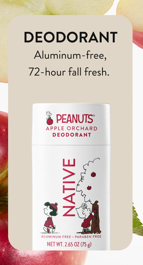 Deodorant. Aluminum free 72-hour fall fresh