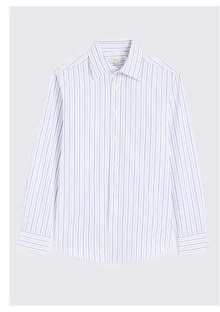 Blue Stripe Cotton Shirt