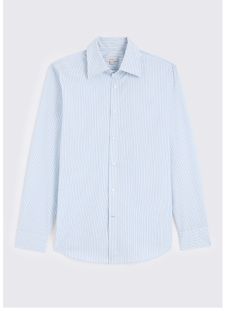 Light Blue Stripe Cotton Shirt