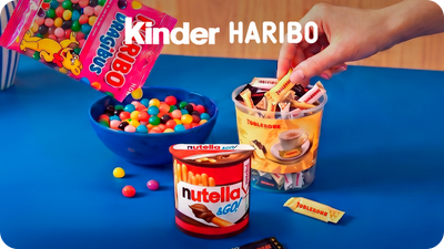 NUTELLA, KINDER, HARIBO ET AUTRES CONFISERIES