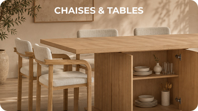 CHAISES ET TABLES