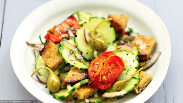 Salade de tomates à l’andalouse