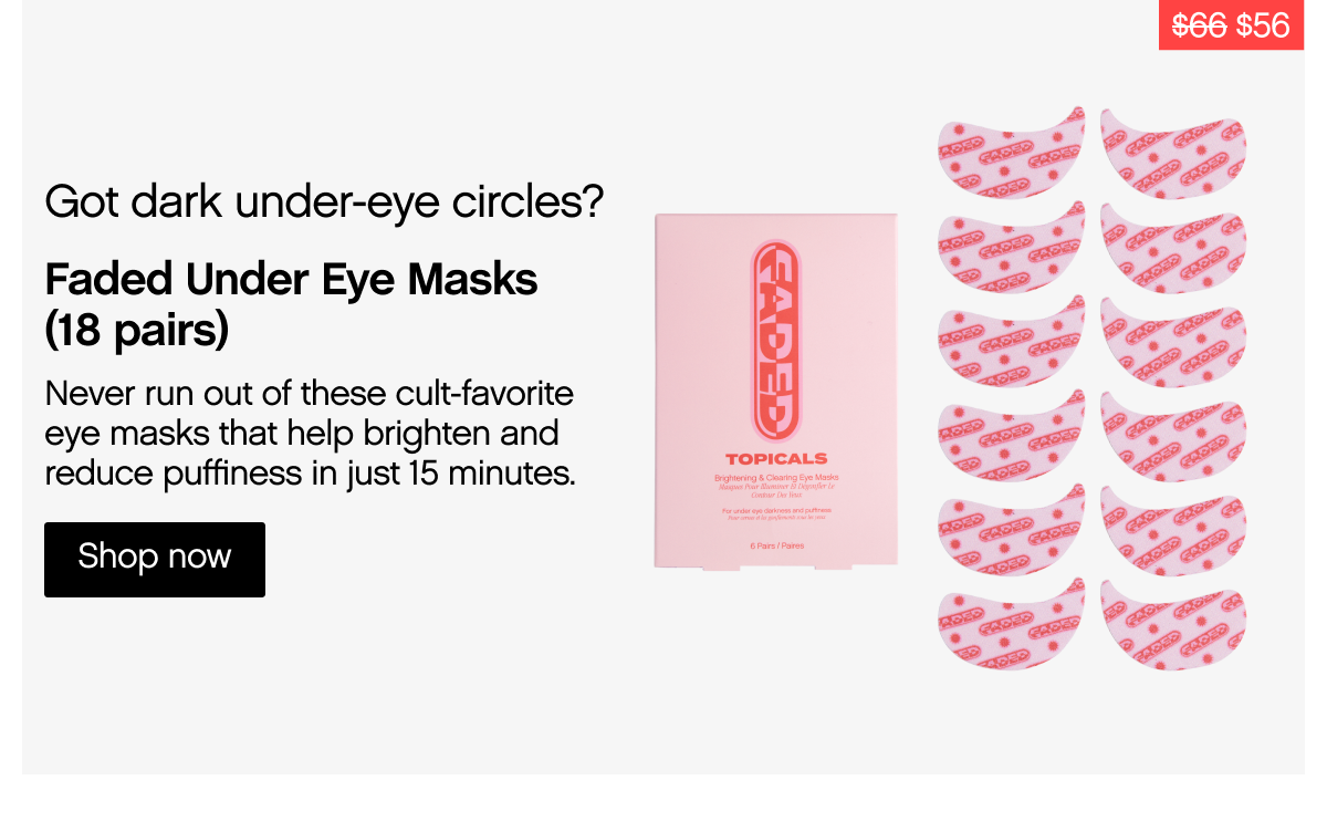 Got dark under-eye circles?