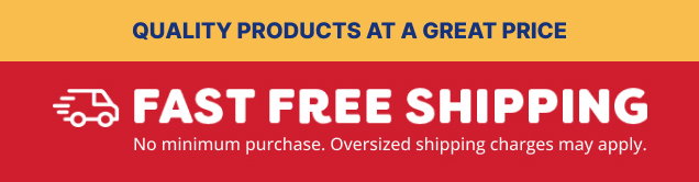 Fast Free Shipping - No Minimum