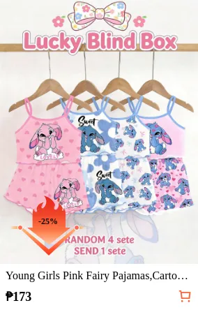 Young Girls Pink Fairy Pajamas...