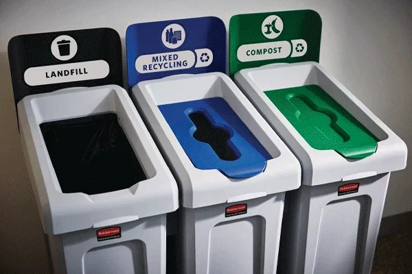 Slim Jim® Recycling Station from Rubbermaid