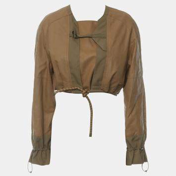 Beige Nomade Leather Crop Jack