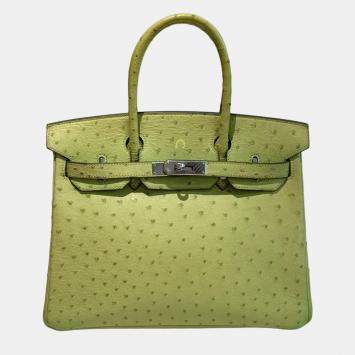 Birkin 30 in Apple Green ostri