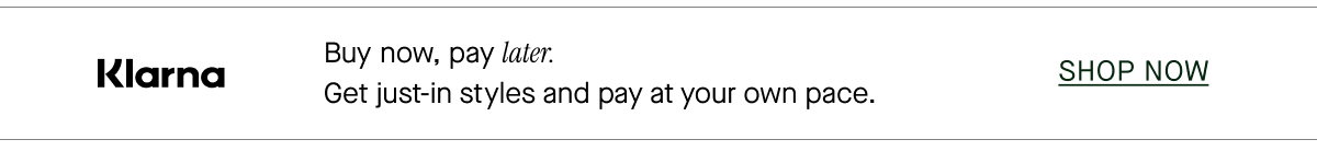 Buy now, pay later.