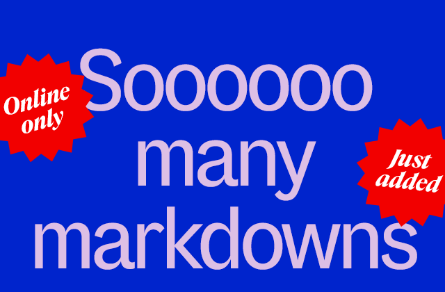 Online only. So many markdown. Just added.