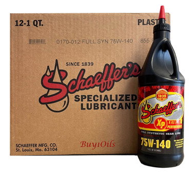 Schaeffer 170-012 Extreme Performance Synthetic 75W-140 | 12-QTS