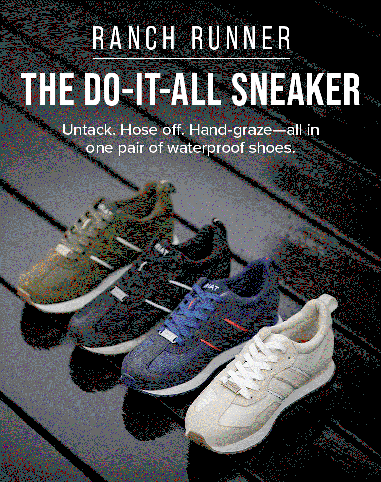 Ranch Runner. The do-it-all sneaker.