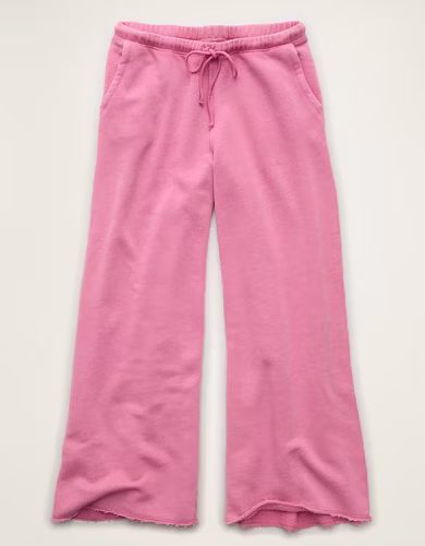 AE Dreamy Fleece Low-Rise Wide-Leg Sweatpant