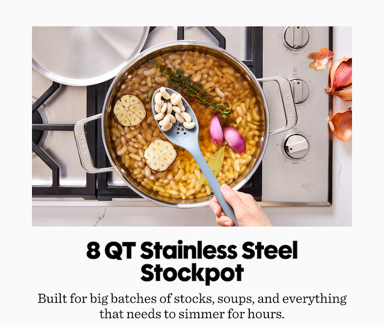 8 QT Stainless Steel Stockpot