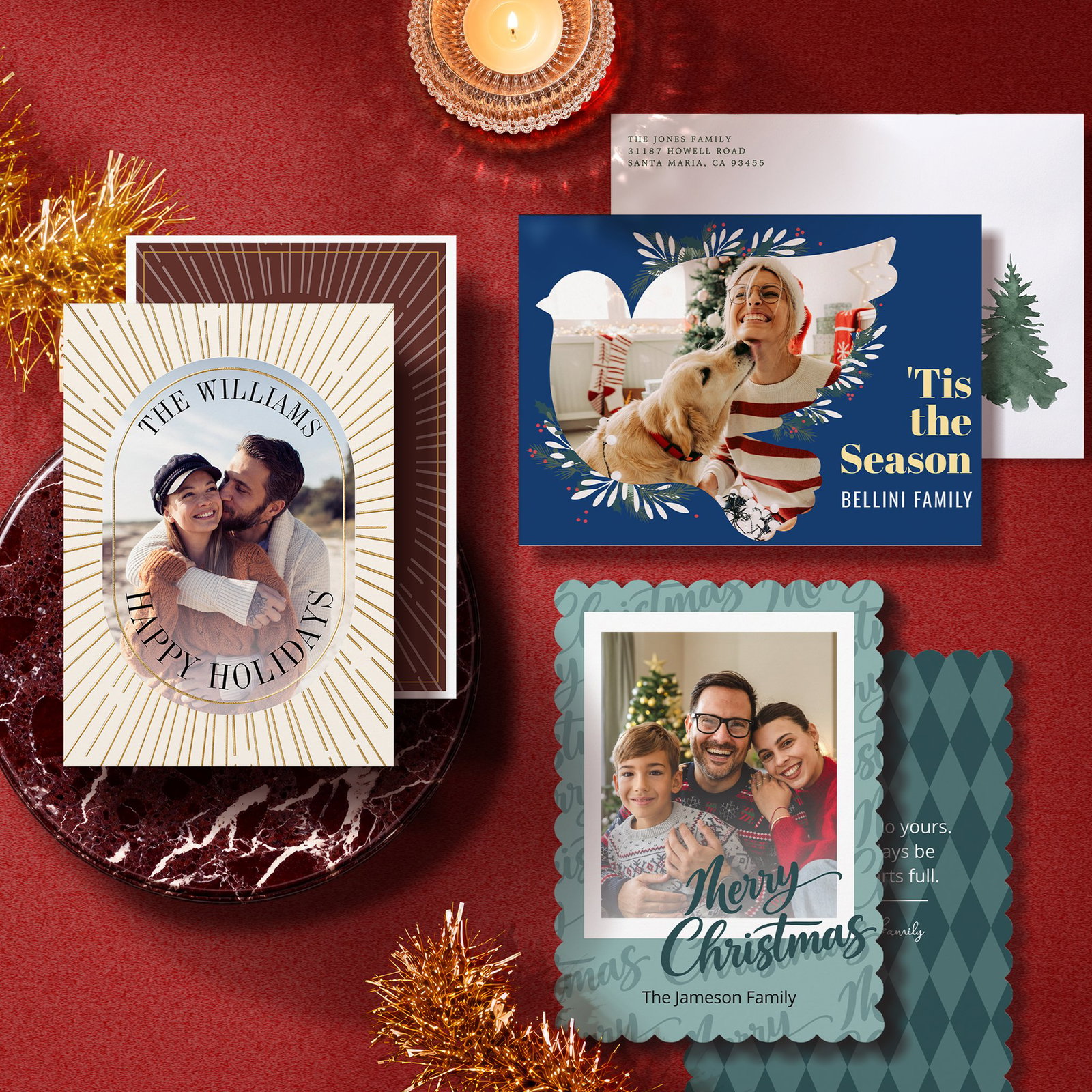 Assorted holiday cards