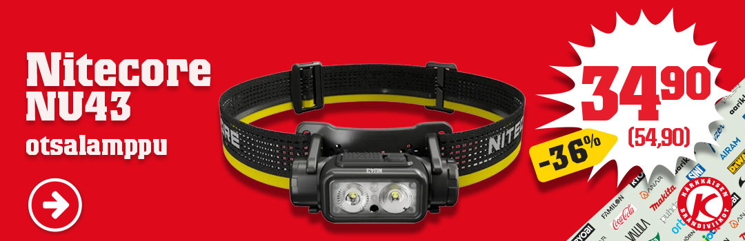 Nitecore NU43 otsalamppu