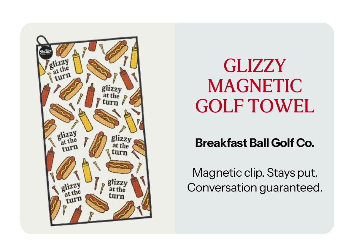 GLIZZY MAGNETIC GOLF TOWEL