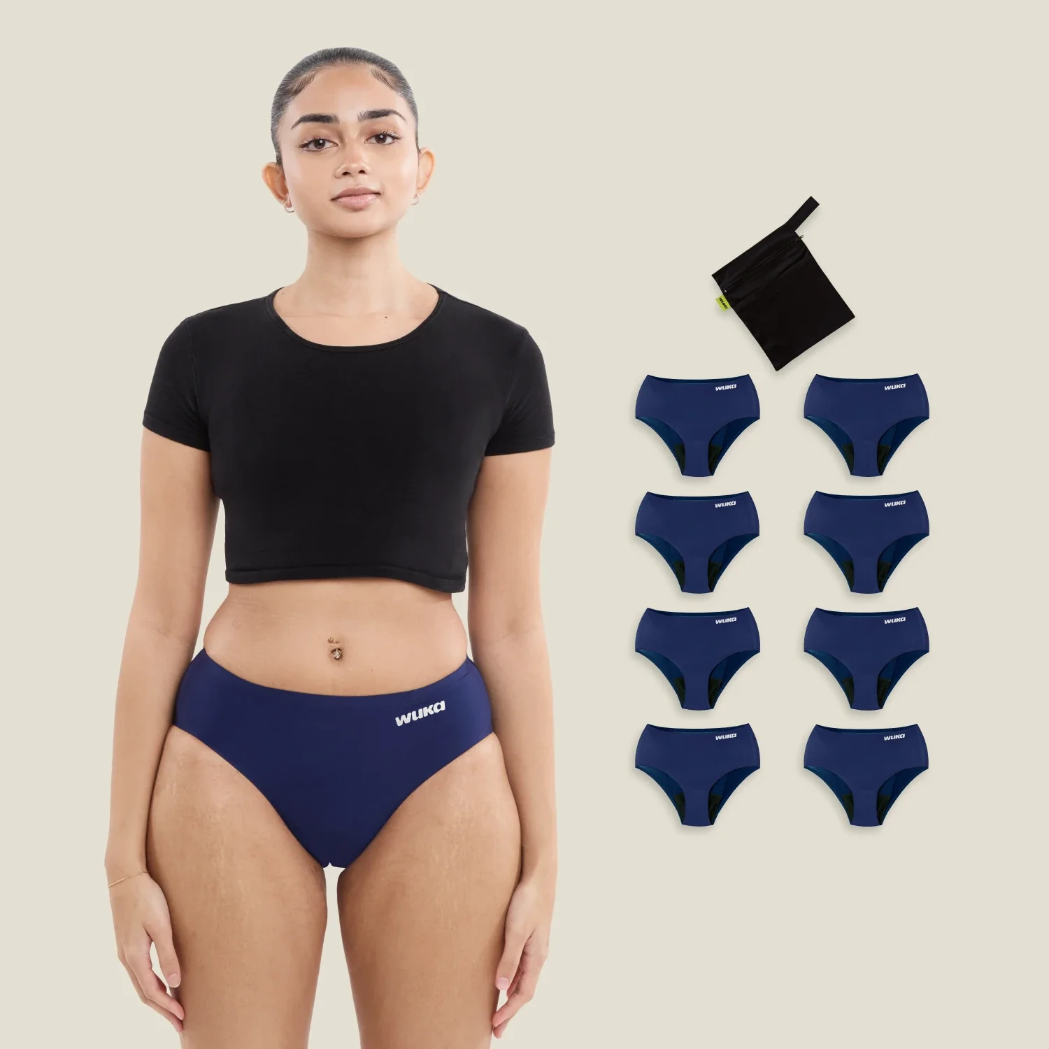 Image of WUKA Period School Set - 4 Day & Night - Heavy - Navy