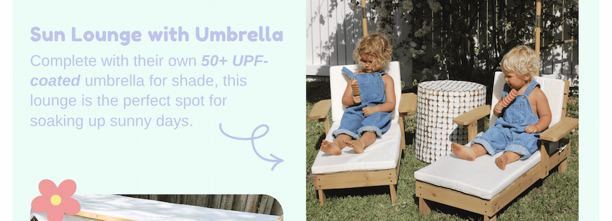 Sun Lounge With Umbrella