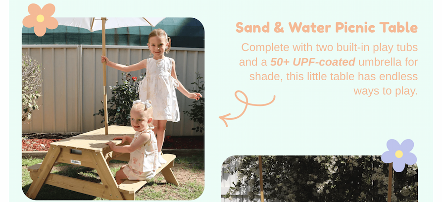Sand And Water Picnic Table