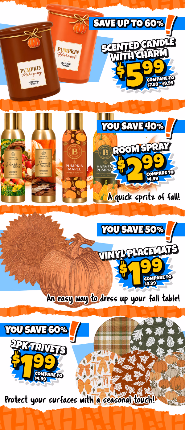 Fall scents and decor