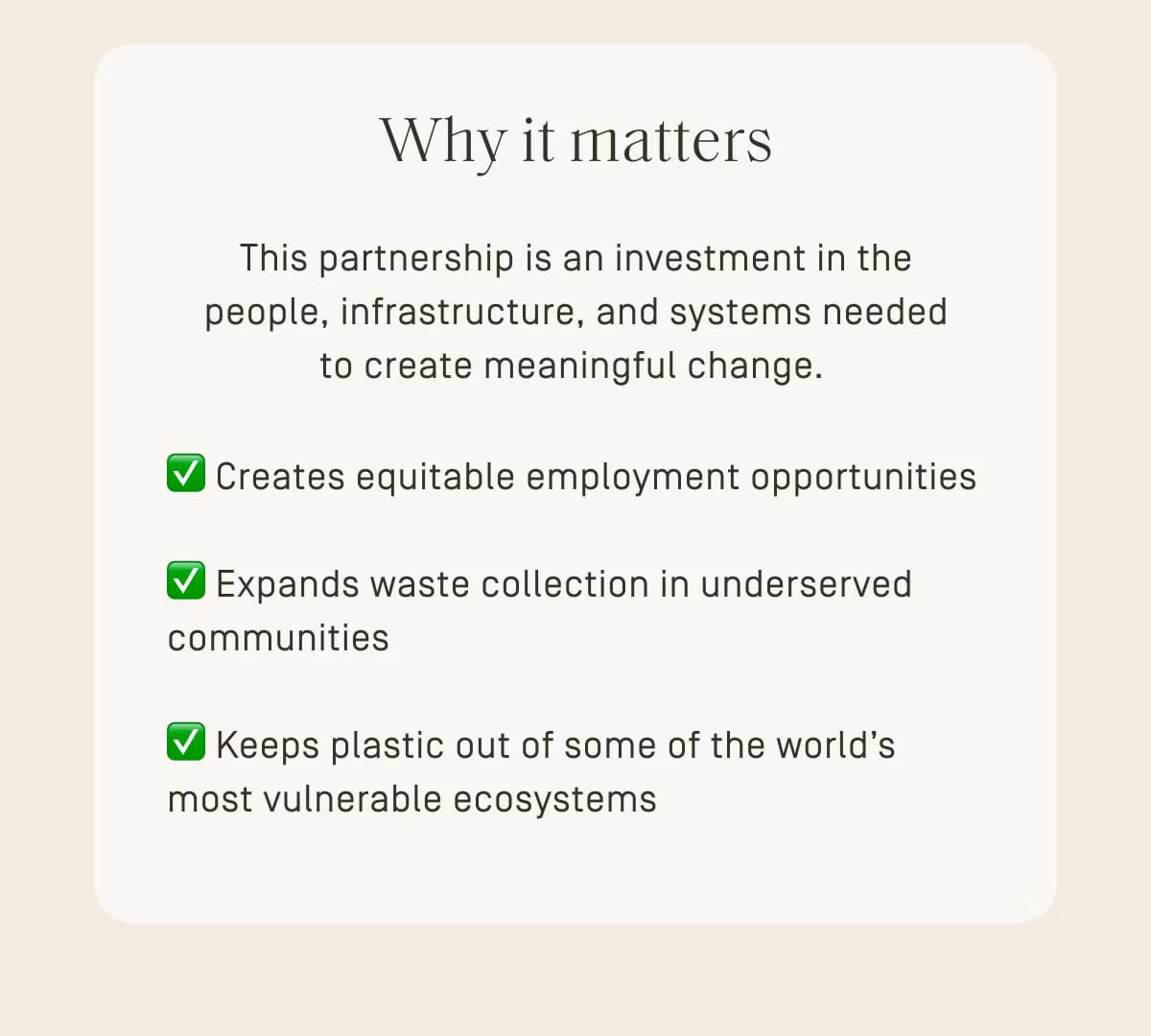 Why it matters