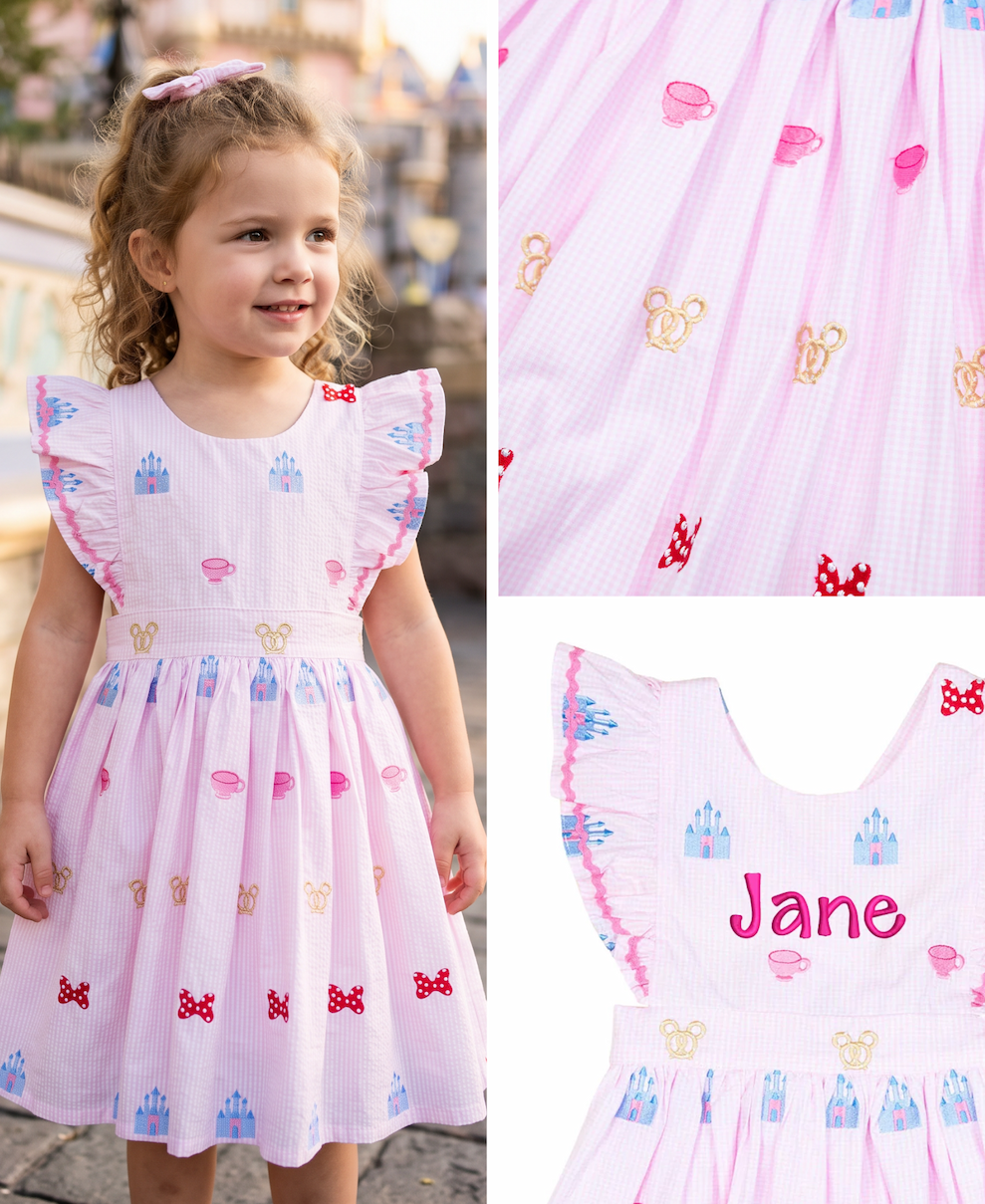 Park Fun Embroidered Penny Dress 