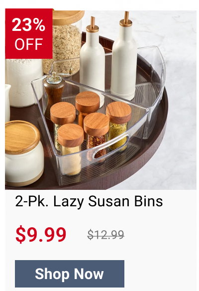 2-Pk. Lazy Susan Bins
