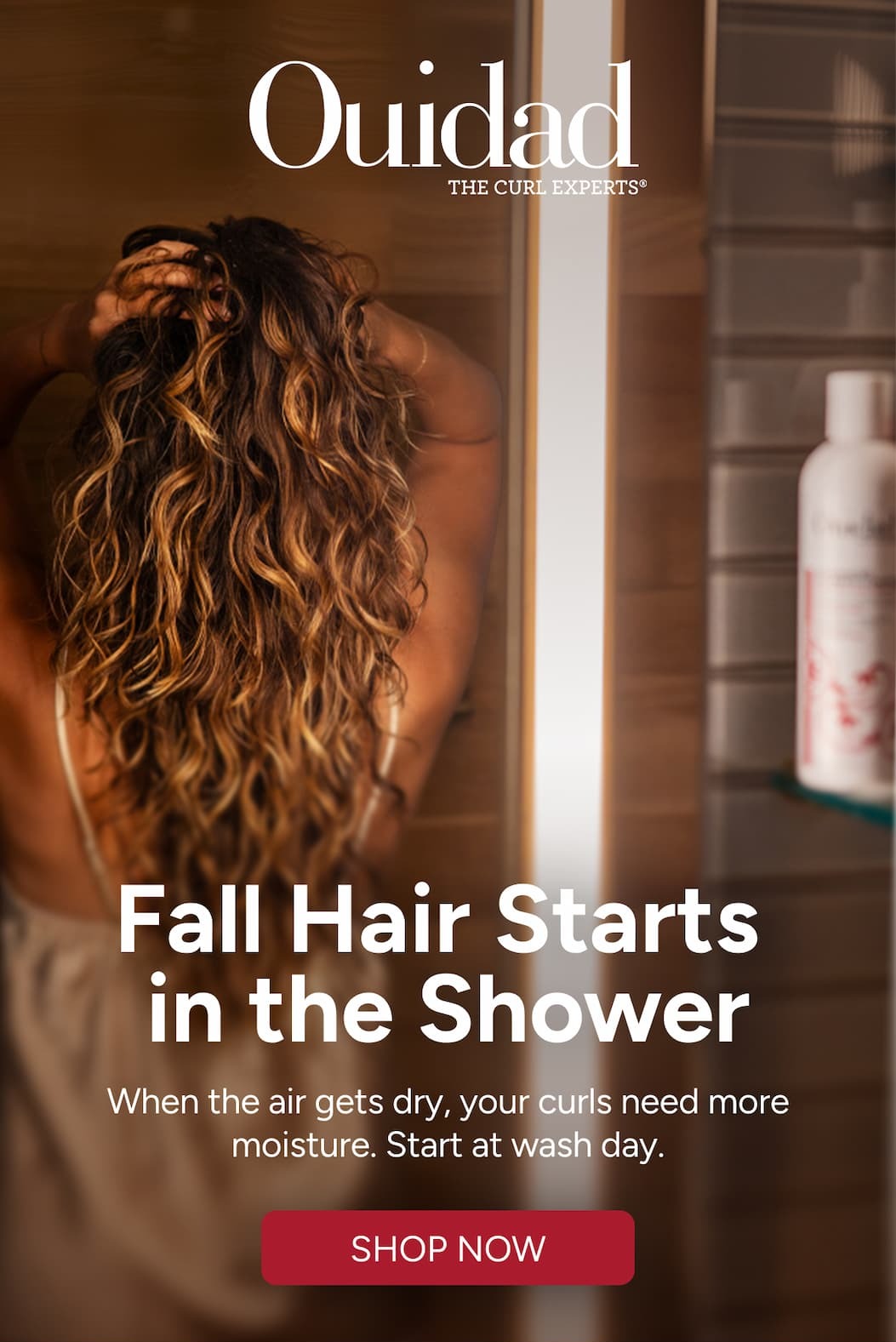 Fall Hair Starts in the Shower - When the air gets dry, your curls need more moisture. Start at wash day. - Shop Noq