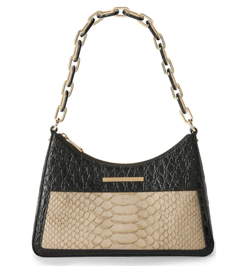 Mod Esme Breckenridge Collection Multi Croc Snake Embossed Shoulder Bag, $365