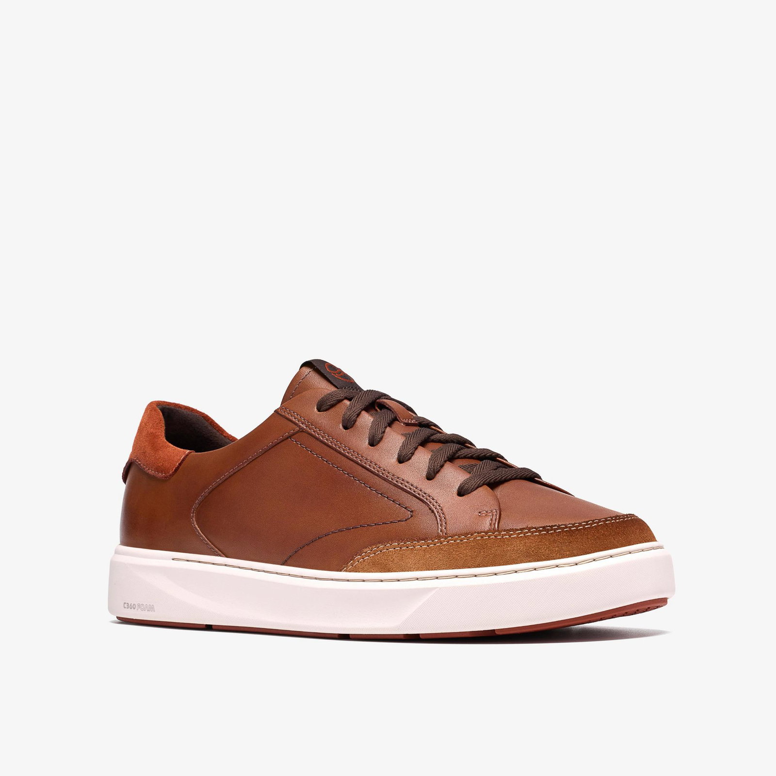 Shop Code Tie Dark Tan Leather