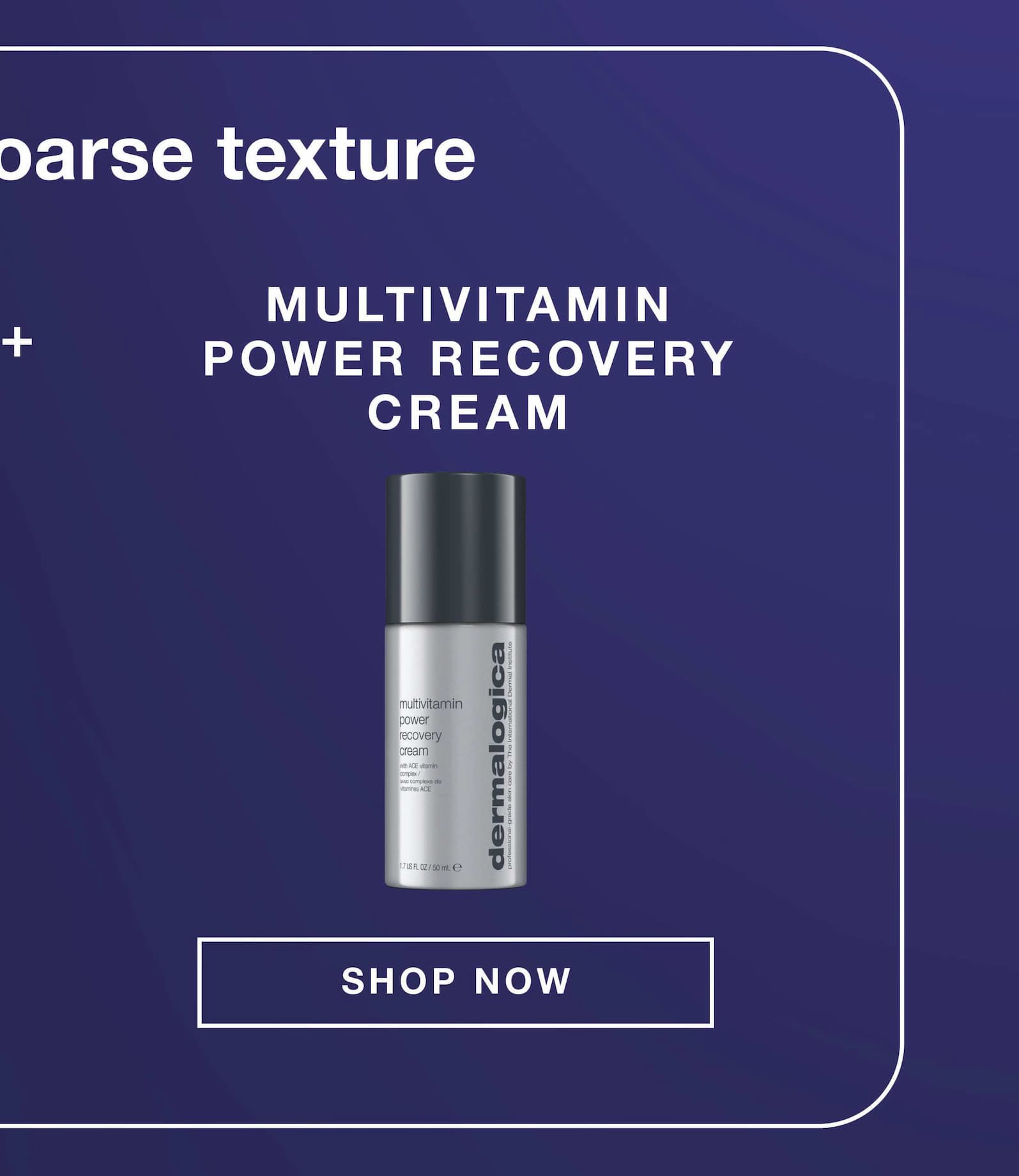 multivitamin power recovery cream SHOP NOW