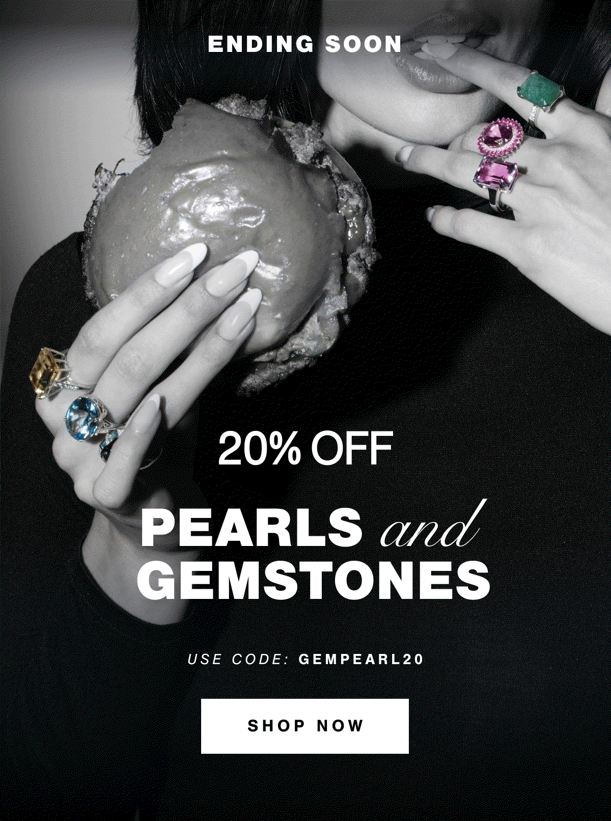 Endning Soon | 20% OFF PEARLS and GEMSTONES | Use Code:  GEMPEARL20 | Shop Now